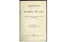 First annual report of the Leicester School of Art 1870