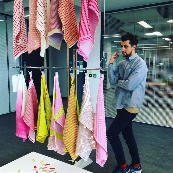 Kieran with textiles4