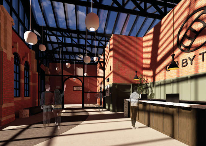 Reception area concept art