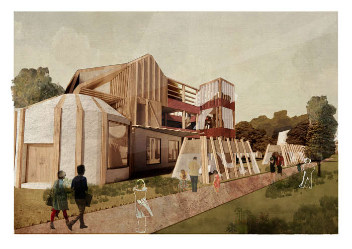 Architectural design work by Tehreem Zubair