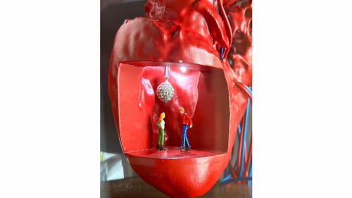 A Disco In My Heart, Christopher Perry, 3D printed diorama, 2022